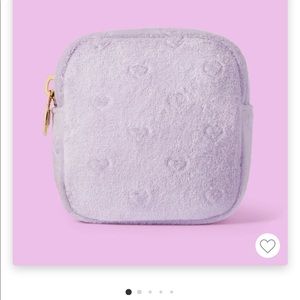 Stoney Clover x Target Terry cloth embossed hearts mini square pouch